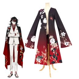 Nijisanji Costumes Vox Akuma Cosplay Cloak Luxiem Vtuber Daddy Robe Virtual Youtuber Trench Coa Japanese Haori T Unisex Size