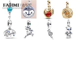 Fahmi Exquisite blue glass balloon red gemstone deer bear pendant pendant gold silver High Quality Brand 2023 New In Stock