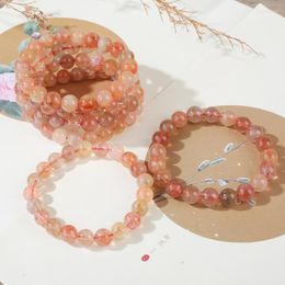 Strand Red Copper Quartz Rutilated Bracelet Hair Multi-Bracelet DIY Accessories Factory Direct Sales