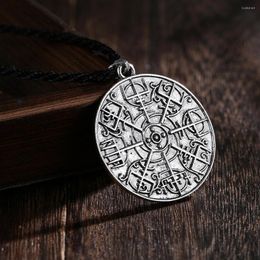 Pendant Necklaces Cxwind Vitage Viking Vegvisir Necklace For Women Choker Statemenet Charm Norse Runic Compass Mythology Amulet Jewelry