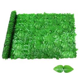 Decorative Flowers & Wreaths Artificial Leaf Roll Wall Landscaping Screen Outdoor Garden Backyard Balcony Fence Privacy293u