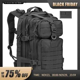 Outdoor Bags Military Tactical Backpack 3 Day Assault Pack Army Mol Bag 38/45L Large Outdoor Waterproof Hiking Camping Travel 600D Rucksack Q231130
