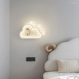 Wall Lamps Modern Astronaut Lamp For Bedroom Bedside Living Room Coffee Shop Office Apartment Children's Star And Moon