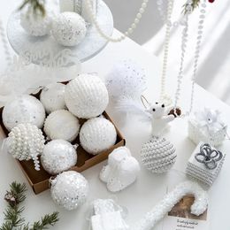 Christmas Decorations Christmas Decoration White Foam Balls Christmas Tree Decoration Xmas Pendant Christmas Ornaments Year Navidad Natal 2024 231129