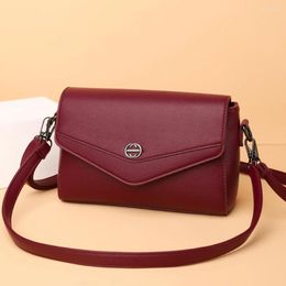 Evening Bags For Women Simple Designer High Quality PU Leather Bag Fashion Classic Shoulder Crossbody Ladies 2023 Trend Flap Sac