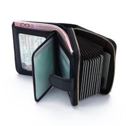 Women's Leather Wallet Genuine Leather Coin Purse Card Holder Wallet For Women Candy Color Cow Female273K