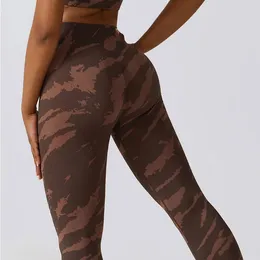 Active Pants Tie Dye Yoga Sport Leggings Women Seamless High Waist Push Up Woman Tight Running Fitness Workout Leggins Gym Clothing