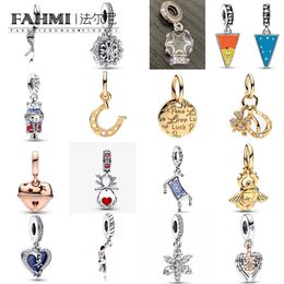 Fahmi Fashionable, simple and bright snowflake double plaque star flag animal butterfly snowflake pendant Special gifts for Mother Wife Kids Lover Friends