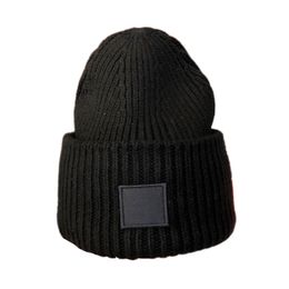 winter hat Beanie/Skull Caps Warm hat unisex women's autumn and winter Wool 100% double layer warm Skulies wool Warm knitted hat bonnet