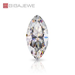 GIGAJEWE White D Colour Marquise cut VVS1 moissanite diamond 0 5-3ct for Jewellery making manual cut254R