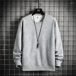 Men's Hoodies Autumn And Winter Sweater Loose Cotton Long Sleeve Round Neck Trendy Letter Printed Design Men Clothing