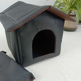 Cat Beds Furniture Outdoor House Washable Foldable Cats Waterproof Keep Warm Pet Cave Dog Bed Tent Pets Suppliesvaiduryd