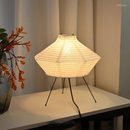 Table Lamps Handmade Paper Lampshade Led El Living Room Bedroom Bedside Lamp Study Creative Eye Protection Reading Lights