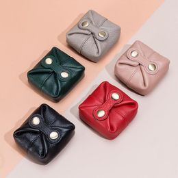 Storage Bags Fashion Lipstick Travel Earphone Cosmetic Bag Soft Leather Zero Wallet Mini Coin Purse