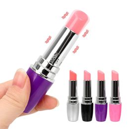 Vibrators IKOKY Mini Lipstick Vibrator Electric Vibrating Jump Egg Waterproof Bullet Massage Sex Toy Women Adult Product 231130