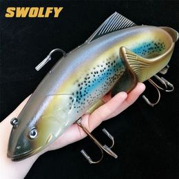 Swolfy 1Pc 134g 400g Big Size Soft Fish Bait Deep Sea Fishing Lures Swimbait Isca Artificial Soft Bait Lure Fishing Tackle T2006022945