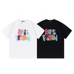 Man high street Tshirt cotton short-sleeved fashion men and women short T-shirt couple models men and women cotton crewneck printed short sleeve y888