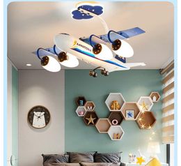 Ceiling Lights Modern Decora Cartoon Lamp L73cm W80cm H80cm LED 110V 220V AC Plane De Children Bedroom Lamps