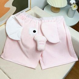 Men's Sleepwear Comfortable Fashion Summer Lounge Sleep S Pants Breathable Women Pyjama Shorts Cartoon Lovely Elephant Home Wear