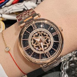 Wristwatches High Quality Designer Brand Women Watches Quartz Luxury Top Waterproof Spinning Ladies Watch Gift Wristwatch For