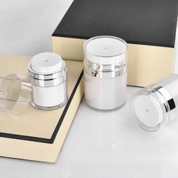 Airless Empty Pump Jar Refillable Creams Gels Lotions Dispenser Travel Leak Proof Cosmetic Container Moisturiser Vacuum Bottle