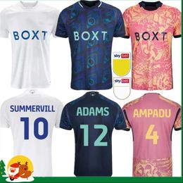 24 22 23 BAMFORD Llorente Leeds Unitedes soccer jerseys third Adams Aaronson HARRISON JAMES Men Kids Home Away orange football shirt