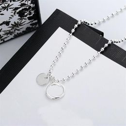 Personality Letter Plating Necklace Top Quality Silver Plated Necklace for Woman Necklace Gift Fashion Jewellery Supply291j