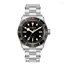 Wristwatches Octopus Mens Automatic Watches 39mm Diver Luxury Mechanical Wristwatch 200M Waterproof BGW-9 Luminous Ceramic Bezel PT5000