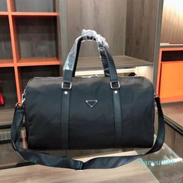 Men Fashion Duffle Bag Triple Black Nylon Travel Bags Mens Top Handle Luggage Gentleman Business Work Tote with Shoulder Strap1996