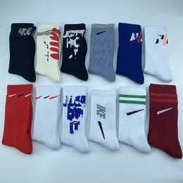 Foreign Trade Socks High Tube Towel Bottom Athletic Sock Men and Women Trendy Socks Pack of Three Pairs Basketball Sock Wholesale Fashion Hook Cotton