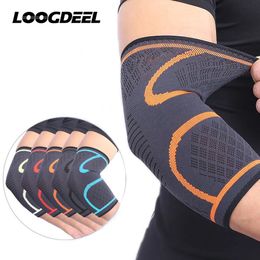Elbow Knee Pads AOLIKES 1PCS Elbow Support Elastic Gym Sport Elbow Protective Pad Absorb Sweat Sport Basketball Arm Sleeve Elbow Brace 231130