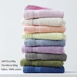 Bath Towel Women's Towel Set 100% Cotton Adult Shower Home Bathroom One BathTowel Upscale el Absorbent Soft Children Wash Men's Beach 231129