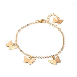 Charm Bracelets Bohemian Lovely Animal Butterfly Charms For Women Simple Gold Silver Colour Chian Bracelet 2023 Fashion Jewellery