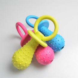 1pc Rubber Nipple Dog Toys For Pet Chew Teething Train Cleaning Poodles Small Puppy Cat Bite Bes jllDIW yummy shop306T