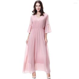 Ethnic Clothing Robe Hijab Pour Djelaba Femme Long Dress Muslim Women Dresses Kimono Abaya Dubai Baju Melayu Vestidos Marroquies Orientale