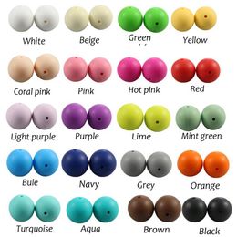 10MM 1000PCS Silicone Necklaces beads for teething necklace Kit DIY BPA Silicone Baby Teething loose beads Whole 200930304l