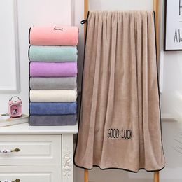 Towel Coral Velvet Large Bath Hand Foldable Microfiber Absorbent Shower Hair Towels Adults Dishcloth Home Bathroom Accessories