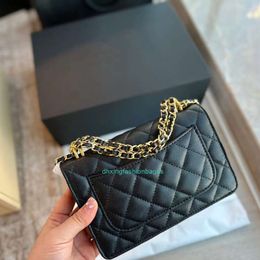 Designer Crossbody channel Bags Women Woc Wallet Letter on Chains Mini Vintage Shoulder Handbag Leather Luxury Brand Female Gold Card Pocket Purses