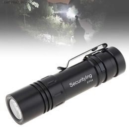 Torches EDC Flashlight LED Flashlight IPX7 Rechargeable Torch With Power Indicator for Outdoor/Camping/Night Walk/Night Repair Q231130