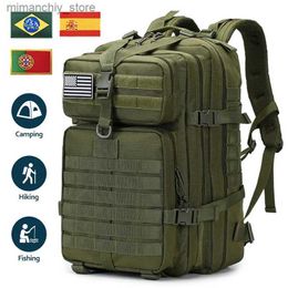 Outdoor Bags 30L/50L Large Capacity Outdoor Tactical Multifunctional Backpack Mountaineering New Portab MOL 3P Tactical Pack Travel Bag Q231130