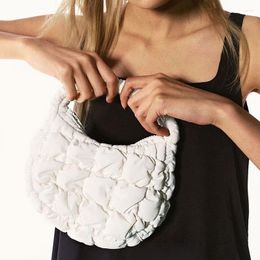 Evening Bags Soft Cloud Bubbles Handbags For Woman Girls Pleated Underarm Bag Pouch Casual Shopping Shoulder Women Cute Purse