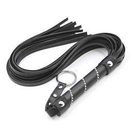 Massage products Adults Erotic Sexy Toys of Gay Fetish Bondage Leather Whips Lash Flogger with Sword Handle for Women Lesbian Spanking Bdsm Games