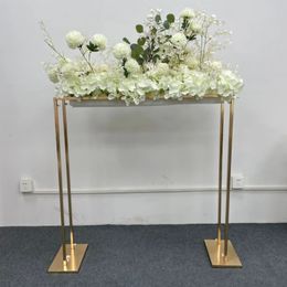 4 PCS Wedding Arch Background Flower Stand Birthday Party Outdoor Balloon Stand Frame Floral Arrangement Table Decoration