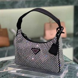 Evening Bags Nylon Designers Bags Womens Diamond handbags Top quality Glitter handbag Canvas bag Hobo crystal shoulder bag women C175c