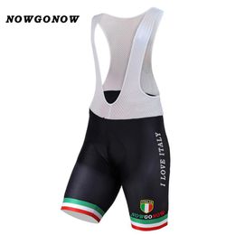 Custom whole men cycling BIB shorts clothing 2017 Italian national black bike wear love italy road mountain riding NOWGONOW ge185n