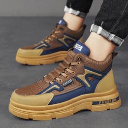 Boots Laceup Platform Shoes for Men Anklelength Casual selling Comfortable and Wearresistant Mens 231130