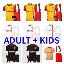 23 24 Maillot Lens RC Soccer Jerseys GANAGO GRADIT FORTES CAHUZAC PEREZ 2023 2024 LENS MAURICIO KAKUTA Equipment Jersey ADULT KIDS Kit Socks Full Sets Football