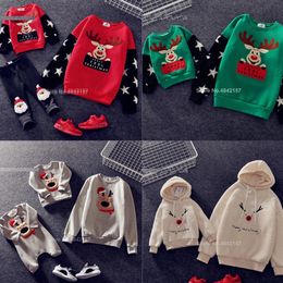 Passende Familien-Outfits, Weihnachts-Familien-Look, Mama und ich, Kleidung, Vater, Mutter, Sohn, Tochter, Jahr, Baumwollpullover, Weihnachten, passende Familien-Outfits 231130