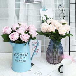 Decorative Flowers & Wreaths Imitation Roses Valentine'S Day Home Decoration Living Room Decorations Flower Arrangement Table