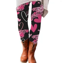 Women's Leggings Women Fashion Casual Christmas Print Slim Elastic Long Boot Pants For Stretch